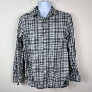 Michael Kors Classic Fit Gray Plaid Shirt
